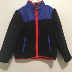 NWT Cuddly Cozy Full Zip Jacket Blue/Red